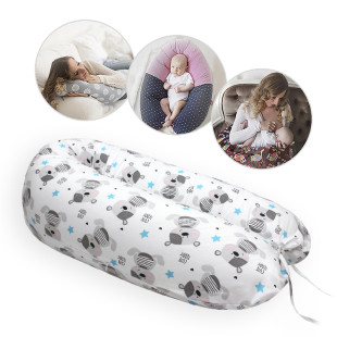 Scamp szoptatós párna pamut macik és csillagok