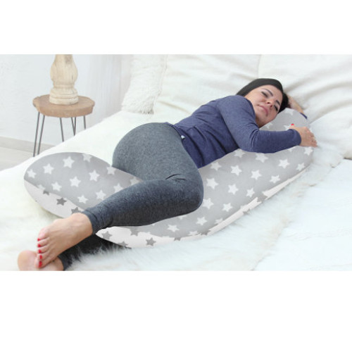 Scamp testpárna - szürke-fehér csillagos