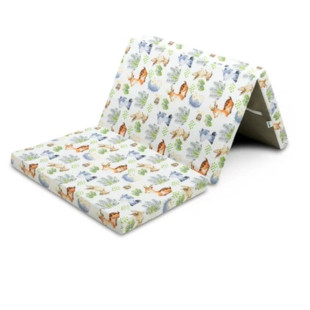 Szivacsmatrac utazóágyba - erdei állatkák