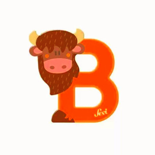 Fa b betű - rozsdabarna állat