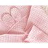 Bébi fürdőlepedő 70x70 - Waffle rózsaszín