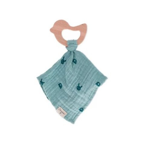 Sterntaler szundikendő fa gyűrűvel - Kék