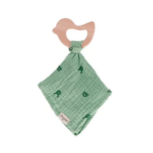 Sterntaler szundikendő fa gyűrűvel - Zöld