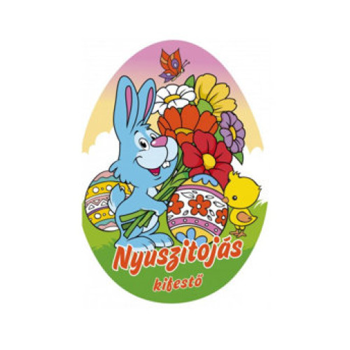 Nyuszitojás kifestő