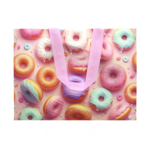 Tartós bevásárlótáska - Fánk 33x25x10 cm