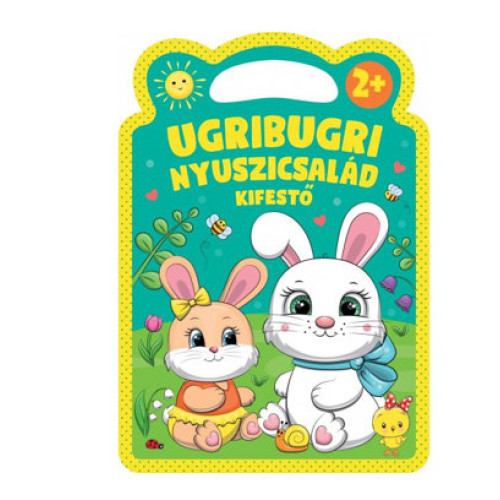 Ugribugri nyuszicsalád kifestő