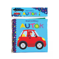 Zörgős textilkönyv - autók