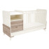 Ágy Kloé 2 fiókos kombinált krém-fűz