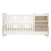 Ágy Kloé 2 fiókos kombinált krém-fűz