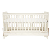 Ágy Kloé 70x140 átalakítható krém-fűz