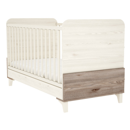 Ágy Kloé 70x140 átalakítható krém-fűz