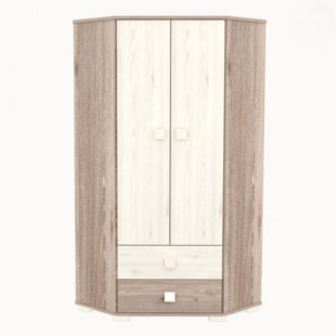 Sarokszekrény Viki 2 ajtós 2 fiókos krém-fűz