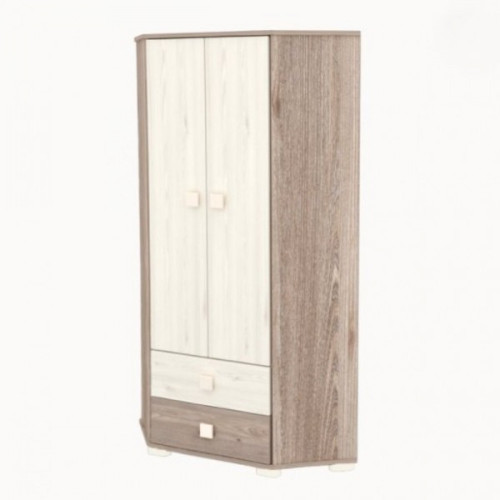 Sarokszekrény Viki 2 ajtós 2 fiókos krém-fűz