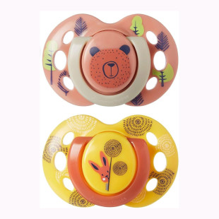 Tommee Tippee Cumi Fun Friends 6-18 - Mogyoró-mustár