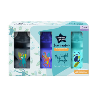 Tommee Tippee cumisüveg trio - 260 ml Jungle kék