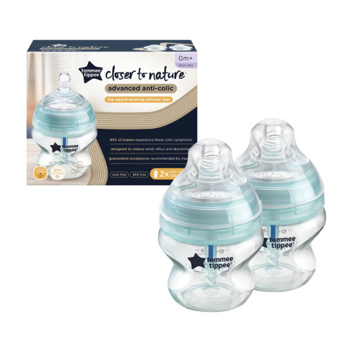 Tommee tippee advanced anti-colic cumisüveg duo 150 ml - tür