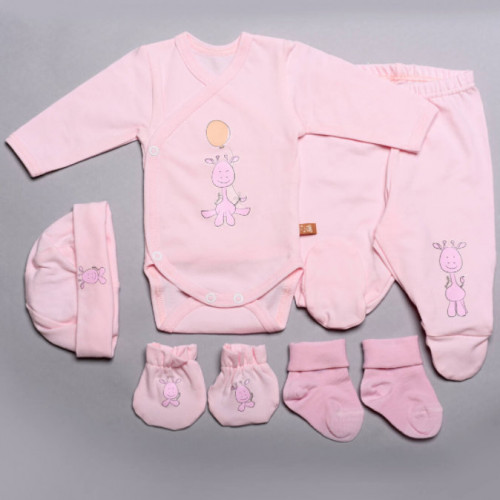 Baby safari hazahozós szett - zsiráf