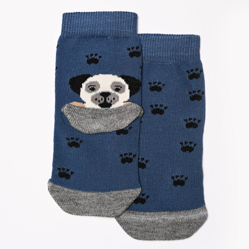 Topp bébi zokni farmerkék kutyuska