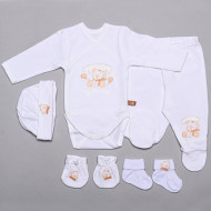 Teddy hazahozós szett - fehér