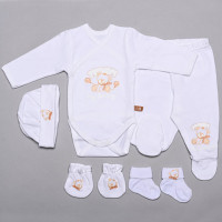 Teddy hazahozós szett - fehér