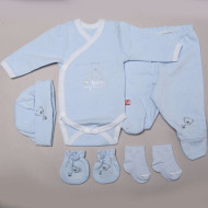 Teddy hazahozós szett - kék