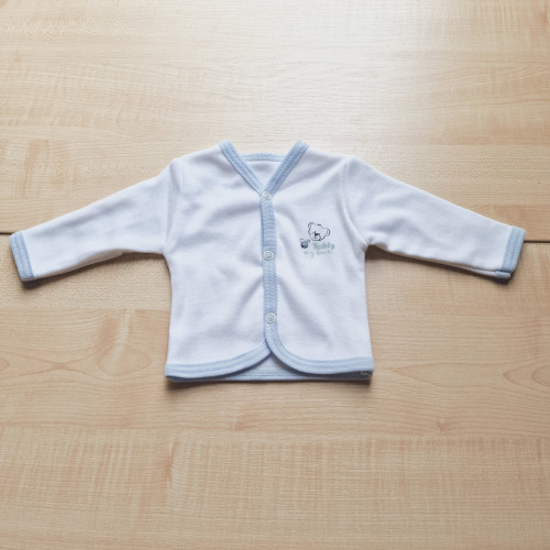 Teddy kocsikabát fehér-kék 50-56