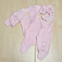 Baby safari hazahozós szett plüss - zsiráf