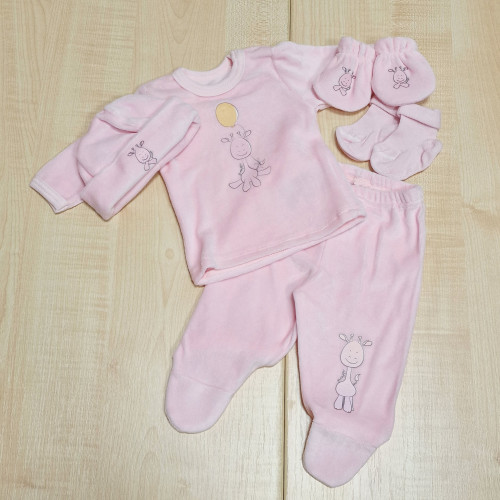 Baby safari hazahozós szett plüss - zsiráf