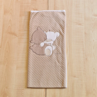 Trimex pamut takaró mogyoróbarna - Maci párnával