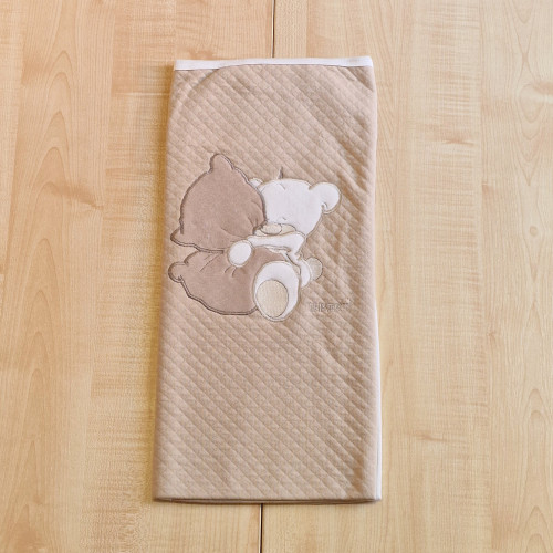 Trimex pamut takaró mogyoróbarna - Maci párnával