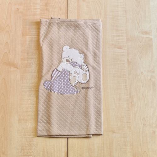 Trimex pamut takaró mogyoróbarna - Maci takaróval