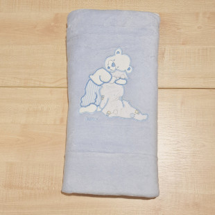 Trimex takaró vastag kék maci takaróval