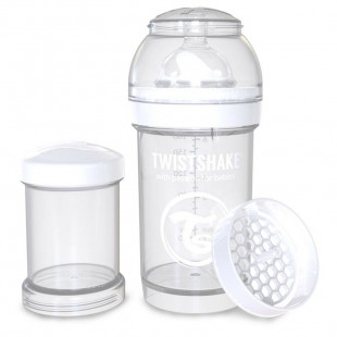 Twistshake Anti-Colic cumisüveg - 180 ml fehér
