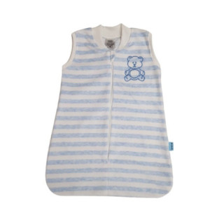 Plüss hálózsák - Fehér-kék csíkos