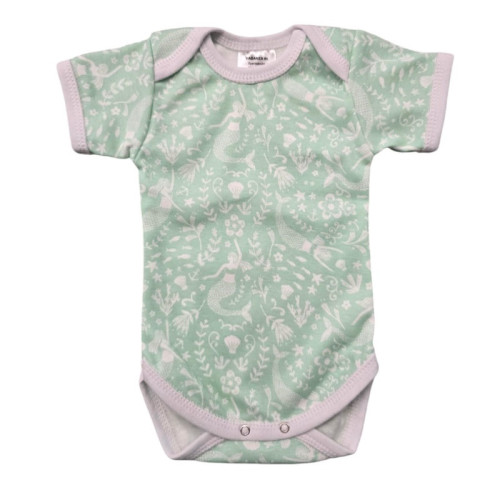 Rövid ujjú body - Zöld sellők