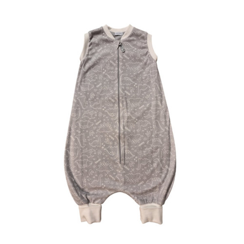 Tipegő hálózsák 2 rétegű pamut - szürke dínók