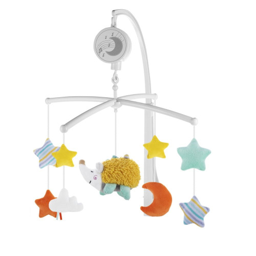 Zopa zenélő kiságyforgó - süni