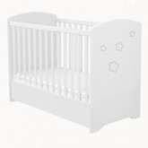 Ágy Félix 60x120 zárt végű ágyneműtartóval fehér-csillag