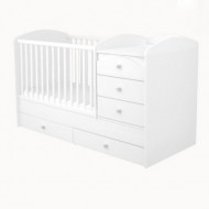 Ágy Félix maxi-kombi 5 fiókos fehér