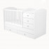 Ágy Félix maxi-kombi 5 fiókos fehér