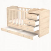 Ágy Niki 3 fiókos kombinált borostyán