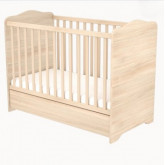 Ágy Niki 60x120 zárt végű ágyneműtartóval borostyán