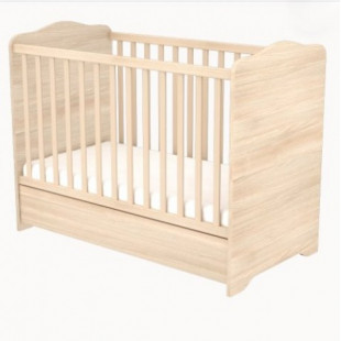 Ágy Niki 60x120 zárt végű ágyneműtartóval borostyán