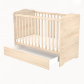 Ágy Niki 60x120 zárt végű ágyneműtartóval borostyán