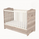 Ágy Viki 60x120 zárt végű ágyneműtartóval krém-fűz