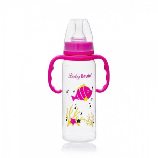 Baby bruin cumisüveg 240 rózsaszín füllel