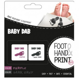 Baby dab lenyomat készítő lila-szürke