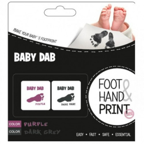 Baby dab lenyomat készítő lila-szürke