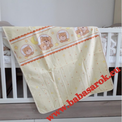 Baby dream takaró vékony mintás - sárga maci