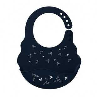 Baby ono előke puha szilikon 829-07 sötétkék